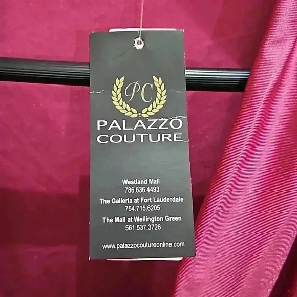 Palazzo Couture Pink Prom SexyChic Evening Runway Sz M - Picture 2 of 7